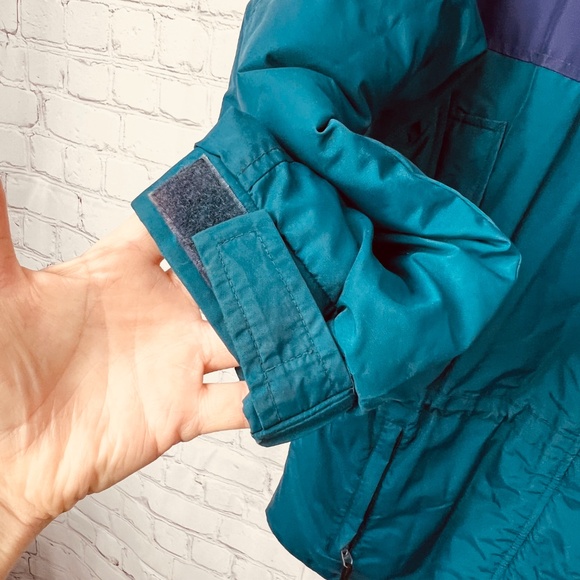 VINTAGE |•COLUMBIA•| 90s Oversize Double Drawstring Retro Jacket Size Medium - Picture 7 of 16